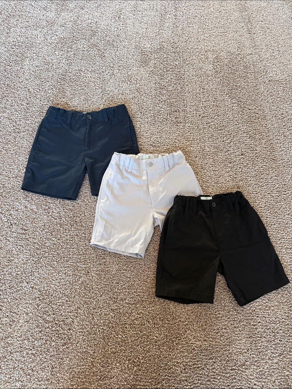 Class Club Boys 3-Pack Shorts - Navy, White & Black
